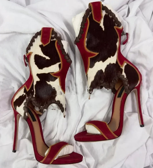 One Word Belt Sandal Boots – Sexy Pointed Toe Women’s Heels