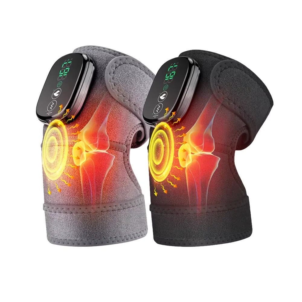 3-in-1 Electric Heated Knee, Elbow & Shoulder Massager – Thermal Vibration & Moisture Removal for Muscle Relaxation