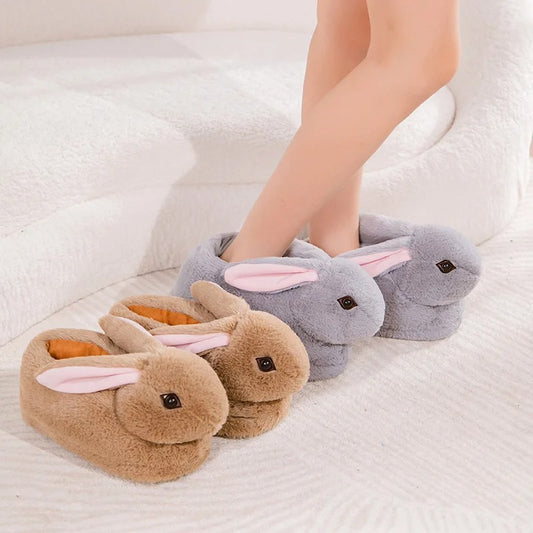 Cute Rabbit Slippers for Women – Warm, Soft & Fluffy