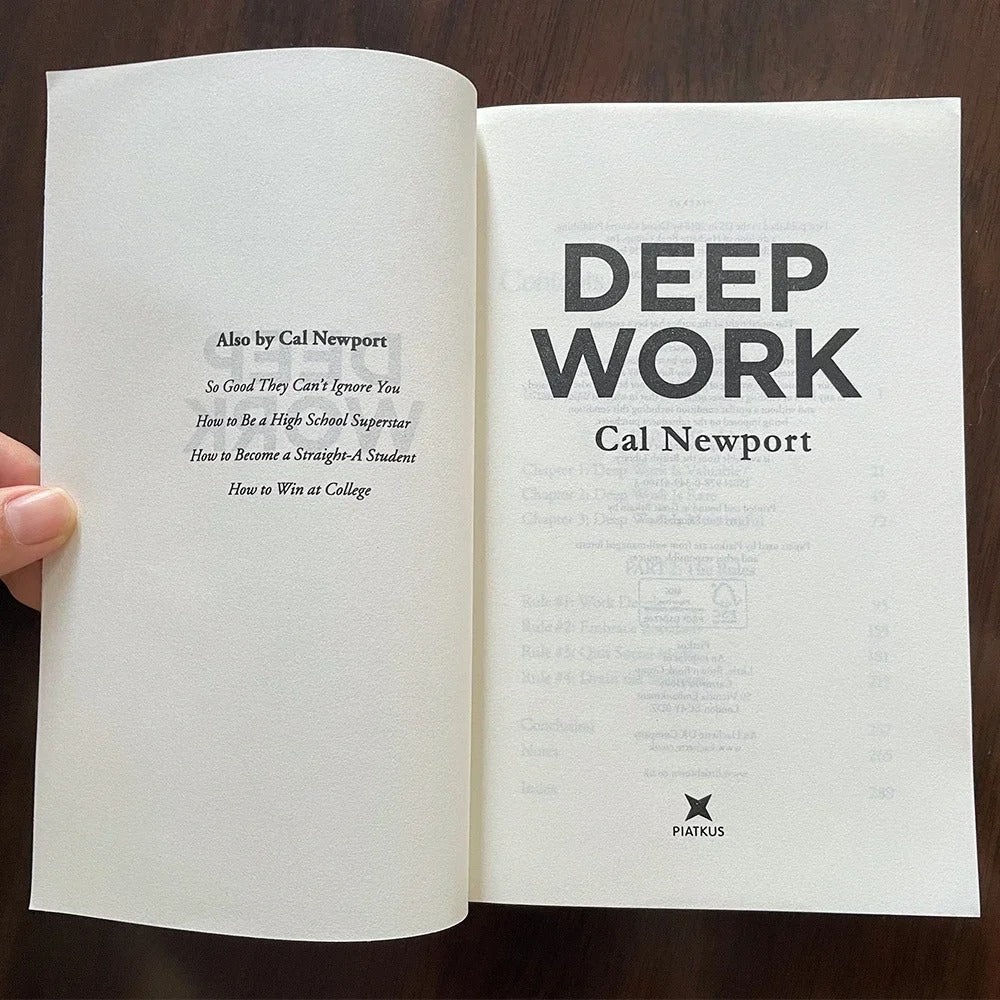 Deep Work by Cal Newport – Rules for Focused Success in a Distracted World (Leadership & Motivation)