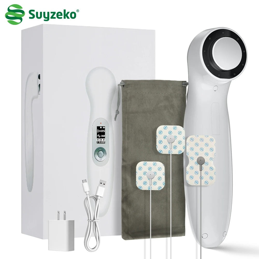 Suyzeko Handheld Ultrasound Therapy Machine – Ultrasonic Muscle Recovery, TENS Fisioterapia, and Red Light Therapy Device