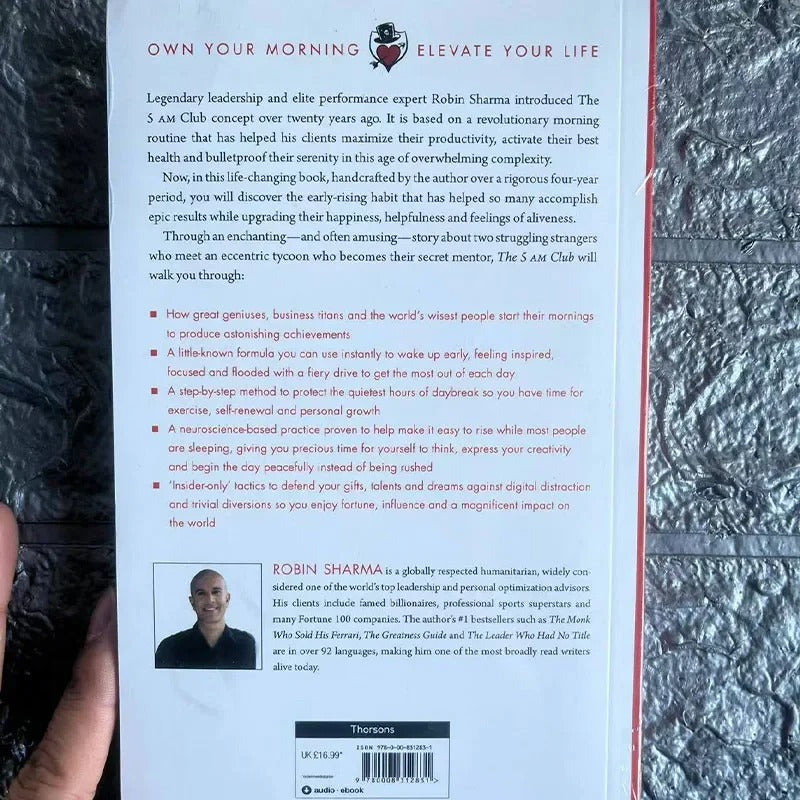 The 5AM Club by Robin Sharma – Own Your Morning, Elevate Your Life (English Book)