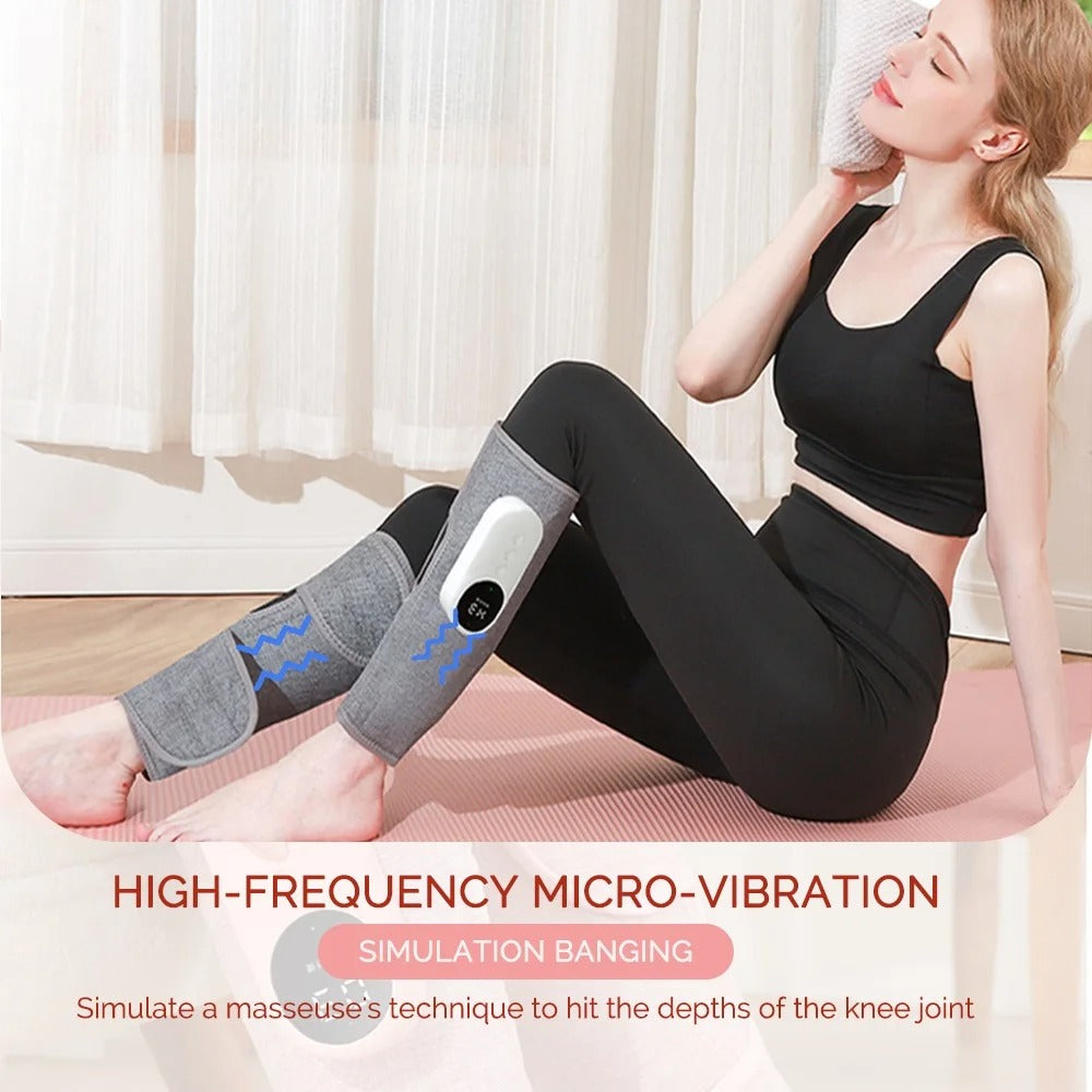 Electric Leg Massager – Wireless Calf Massager for Relaxation with Air Pressure, Kneading, and Vibration