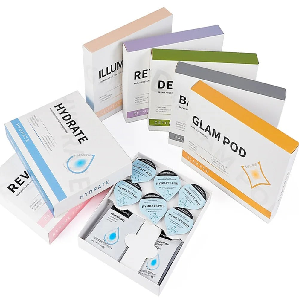 CO2 Pod Glam Pod – Bubble Facial Machine for Aqua Facial Skincare & CO2 Serum Gels for a Revitalized Glow