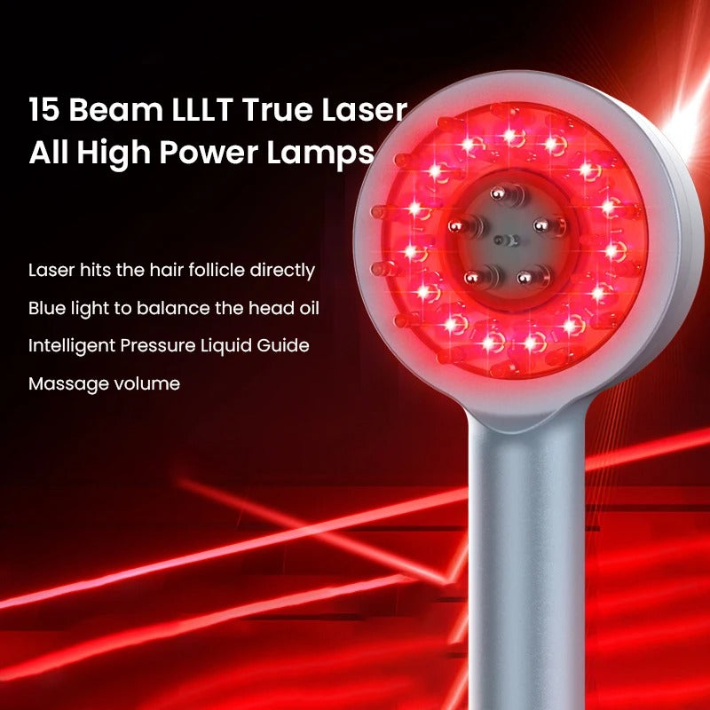 Household Hair Growth Comb – Laser Medicine Scalp Care, Red & Blue Light Therapy for Healthy Hair Growth