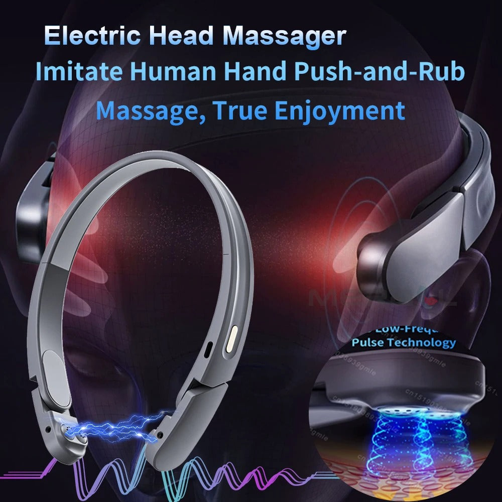 Sleep Aid Device – Microcurrent Intelligent Sleep Massager for Anxiety Relief, Electric Head Massager for Better Sleep