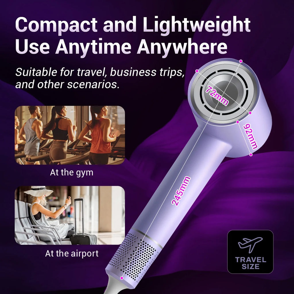 TQ-D3 Ultra Silent High-Speed Hair Dryer – Negative Ion Technology, Smart Temperature Control & Quick Drying for Healthy Hair