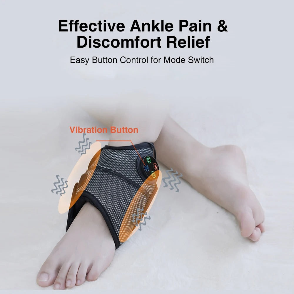 Smart Ankle Massager – Air Pressure, Vibration, and Hot Compress for Foot Muscle Fatigue Relief