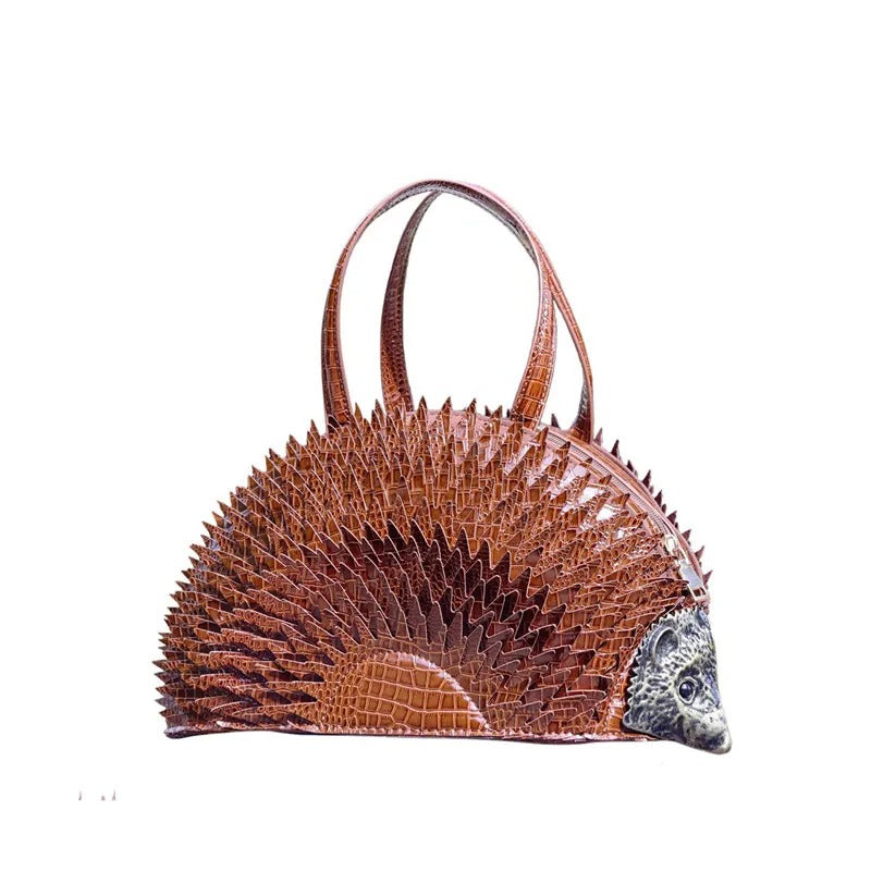 3D Hedgehog Animal Handbag – Women’s Cute Tote Bag
