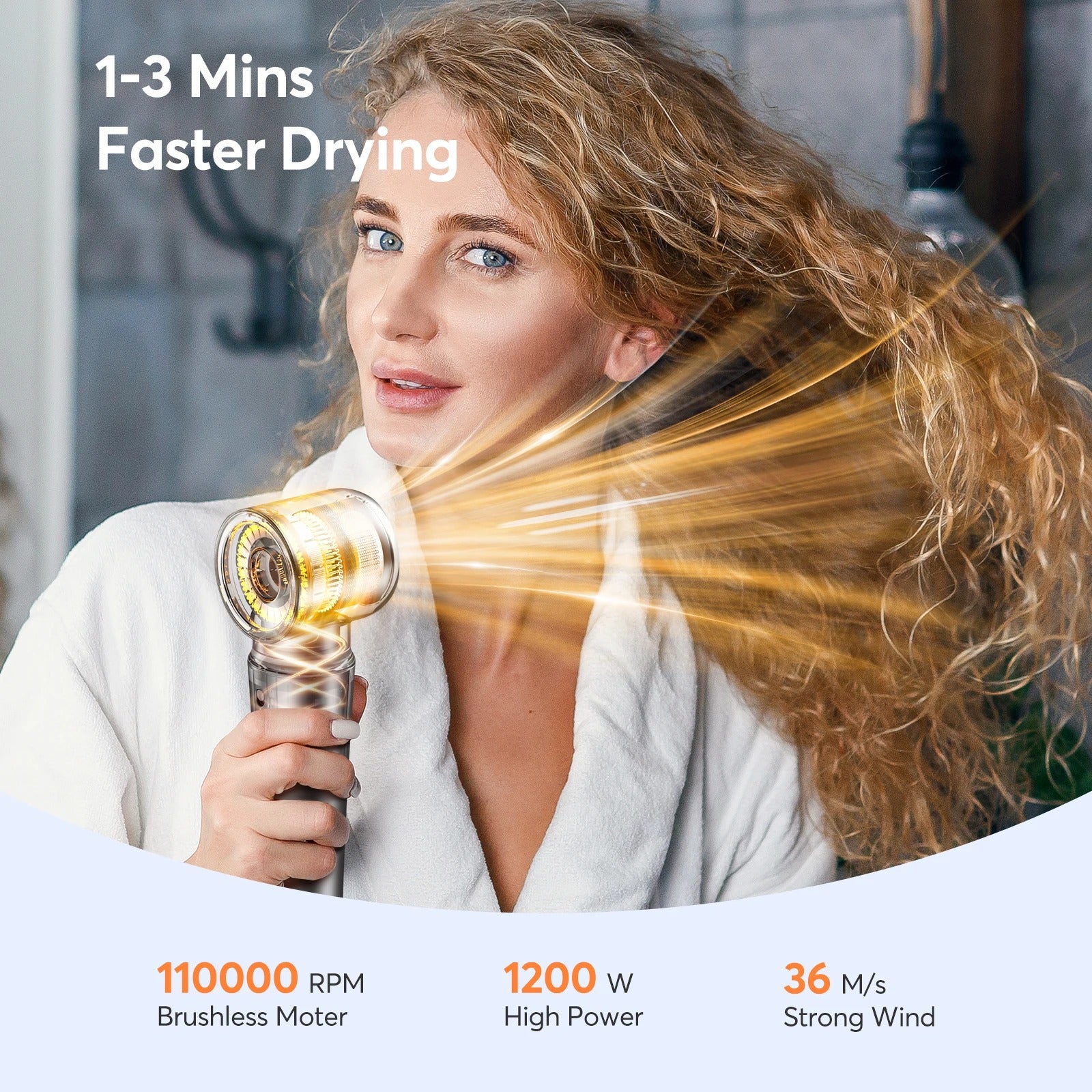 5-in-1 Multi Hair Styler – Curling Iron, Hot Air Brush & High-Speed Hair Dryer for Salon-Quality Results