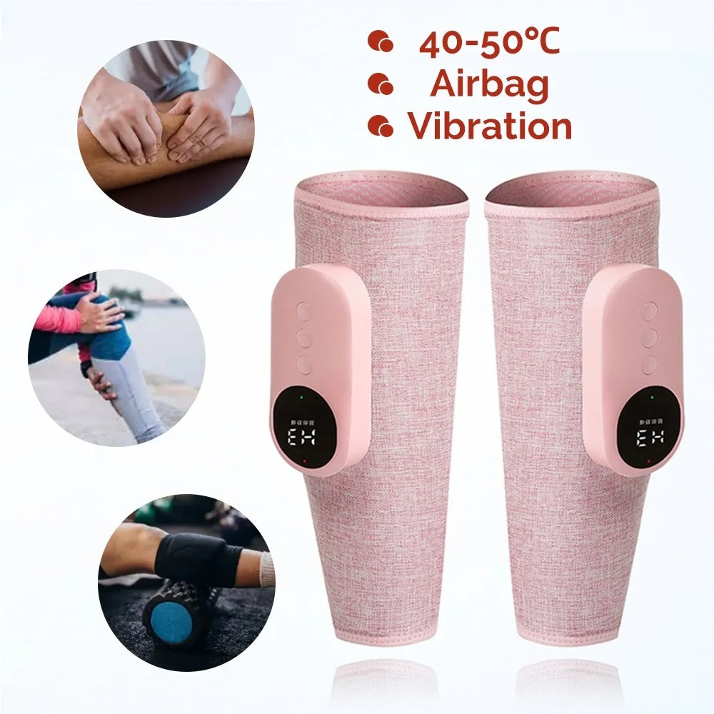 Electric Leg Massager – Wireless Calf Massager for Relaxation with Air Pressure, Kneading, and Vibration