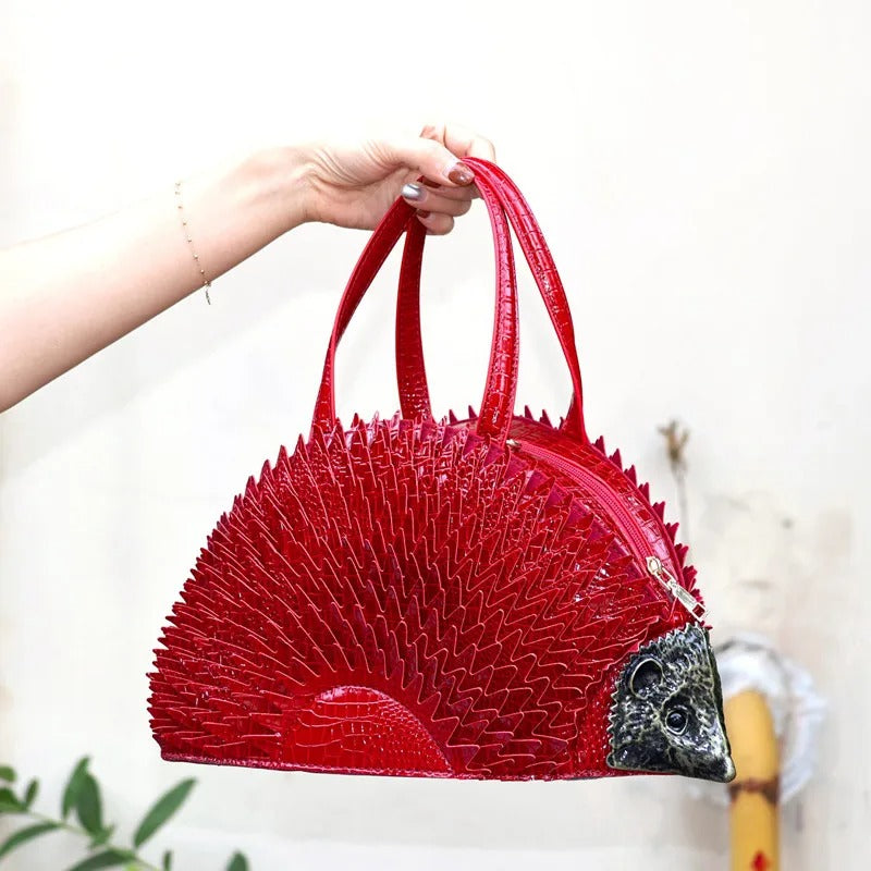 3D Hedgehog Animal Handbag – Women’s Cute Tote Bag