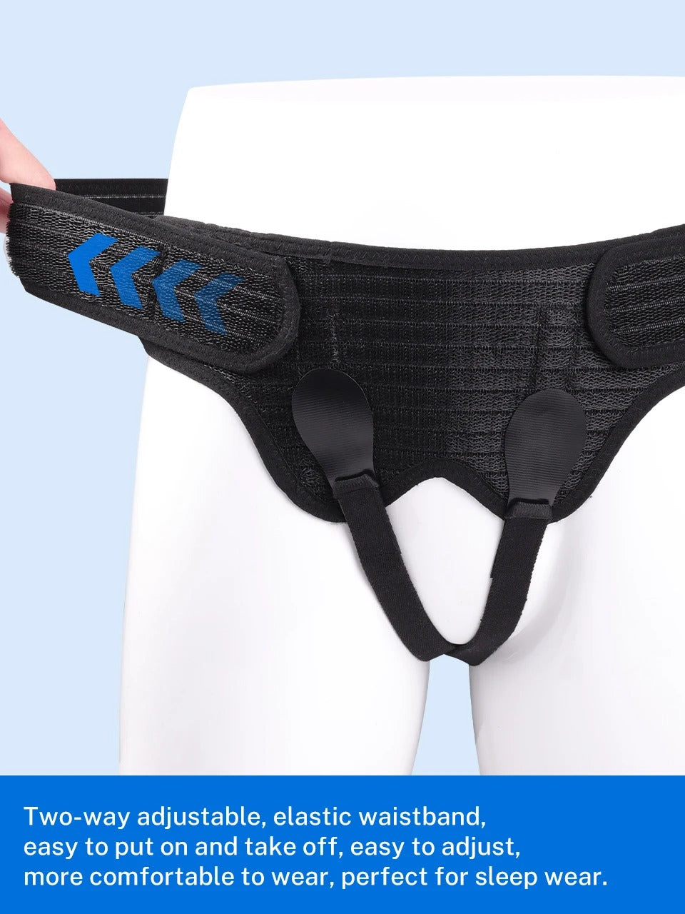 Lefeke Hernia Belt – Bilateral Double Inguinal Adjustable Support Truss for Men & Women with 2 Removable Compression Pads