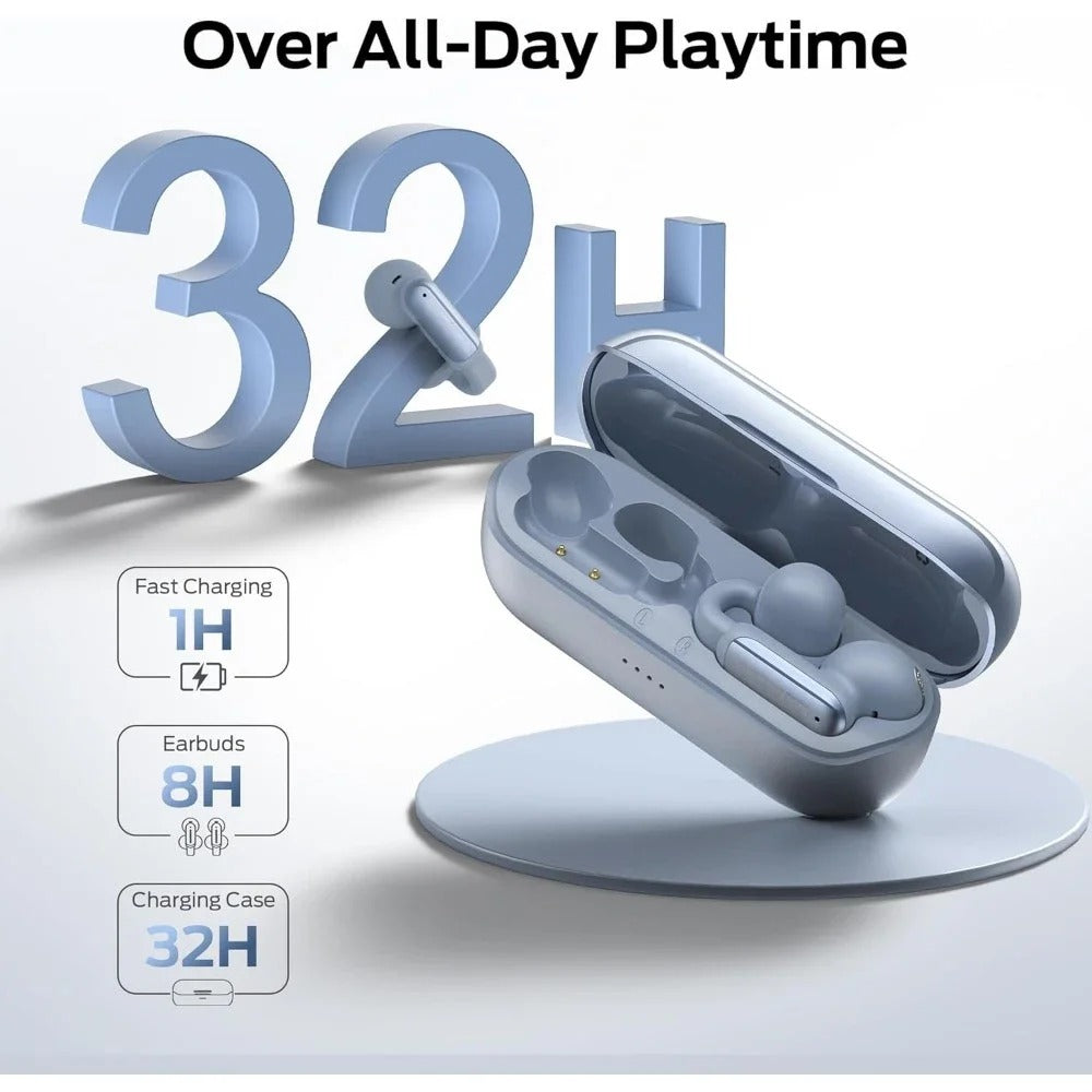 Open AC601 Bluetooth Earbuds – Comfortable Clip-On Wireless Earbuds with Bluetooth 5.4, 32H Playtime & ENC Clear Audio