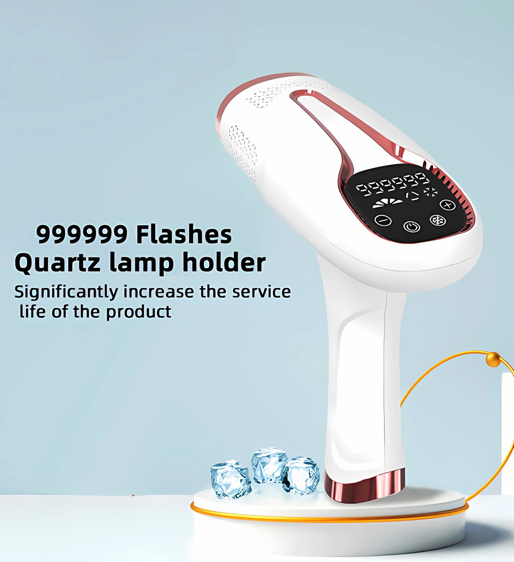 IPL Epilator Permanent Laser Hair Removal – 999,999 Pulses Depilador a Laser for Bikini, Body & Face