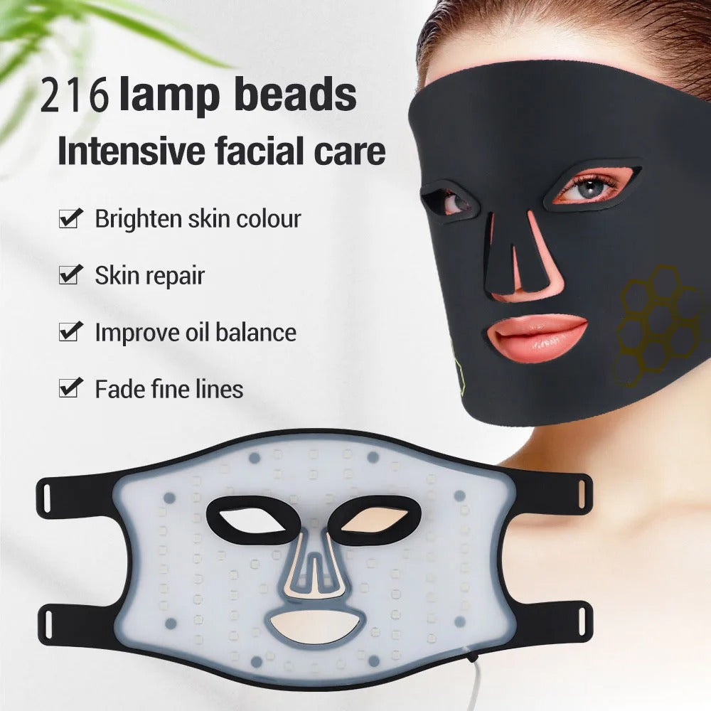 Red Light Therapy Mask – 460nm, 660nm, 850nm LED Beauty Device for Skin Rejuvenation, Anti-Aging & Wrinkle Repair
