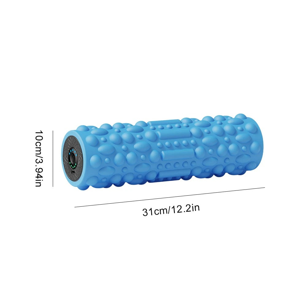 Electric Vibrating Foam Roller – Rechargeable Massage Column with 5 Modes for Bodybuilding and Recovery