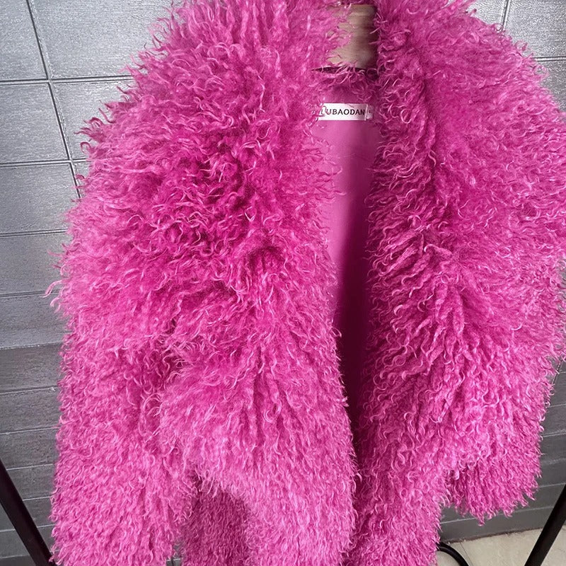 Autumn Winter Faux Fur Long Coat for Women