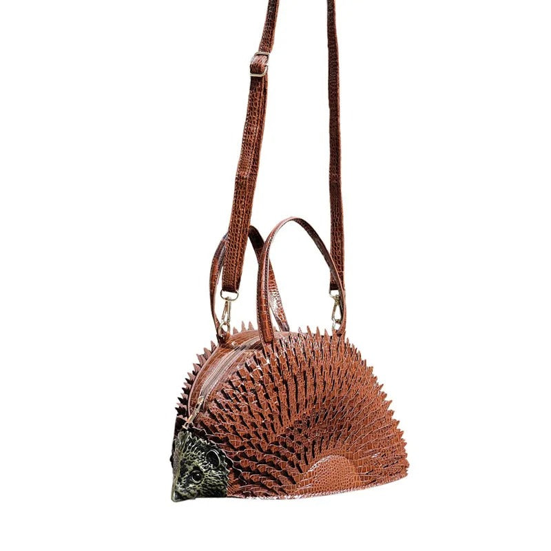 3D Hedgehog Animal Handbag – Women’s Cute Tote Bag