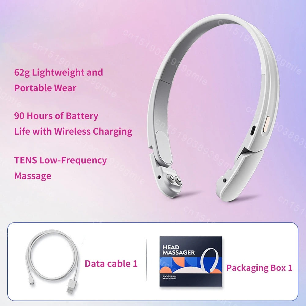 Sleep Aid Device – Microcurrent Intelligent Sleep Massager for Anxiety Relief, Electric Head Massager for Better Sleep