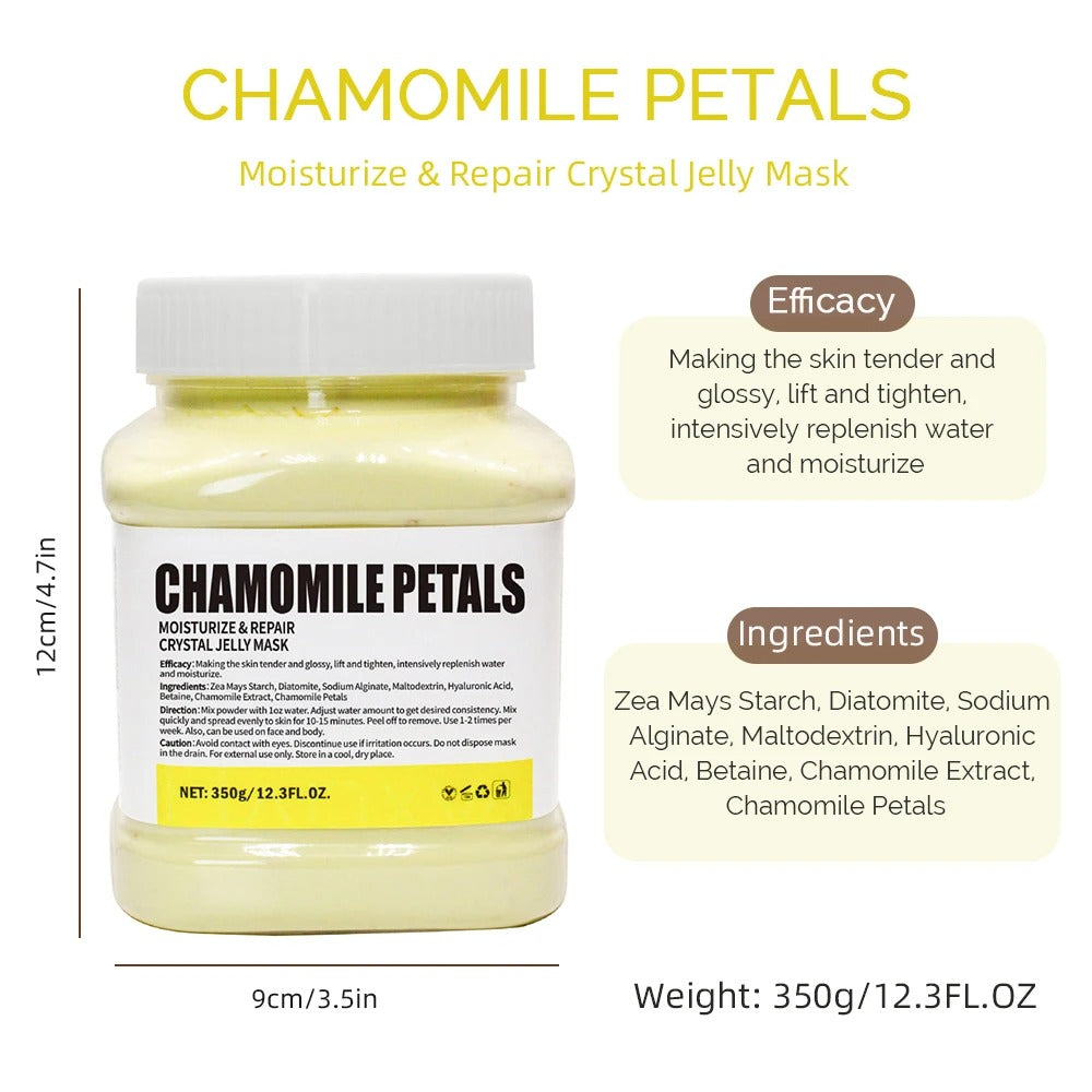 350g Jelly Mask Powder – Rose Lavender Crystal Collagen Face Mask for Skin Moisturizing & DIY Facial Care