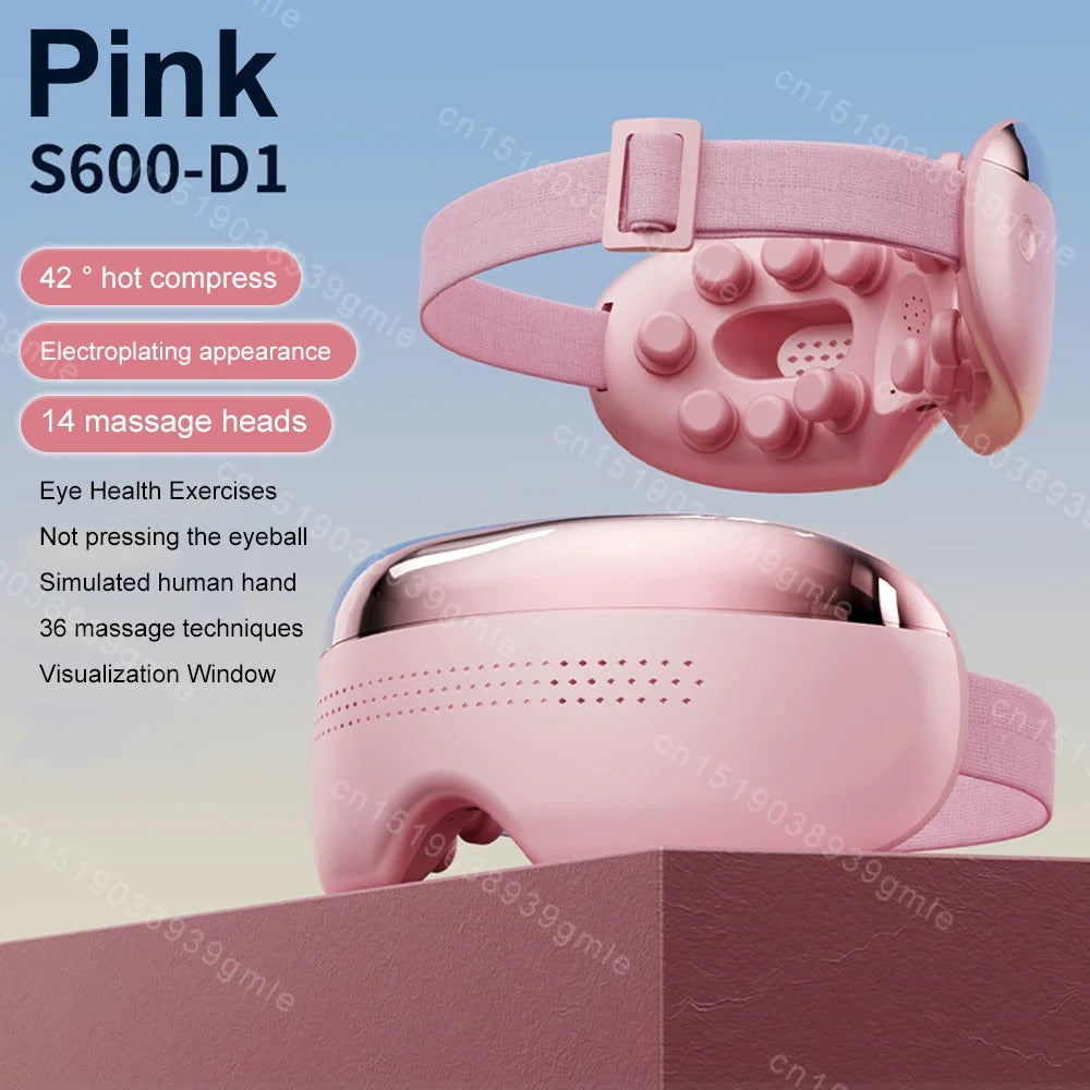 Acupoint Vibration Eye Care Instrument – Hot Compress & Visualization Eye Massager for Fatigue Relief, Dry Eyes & Relaxation