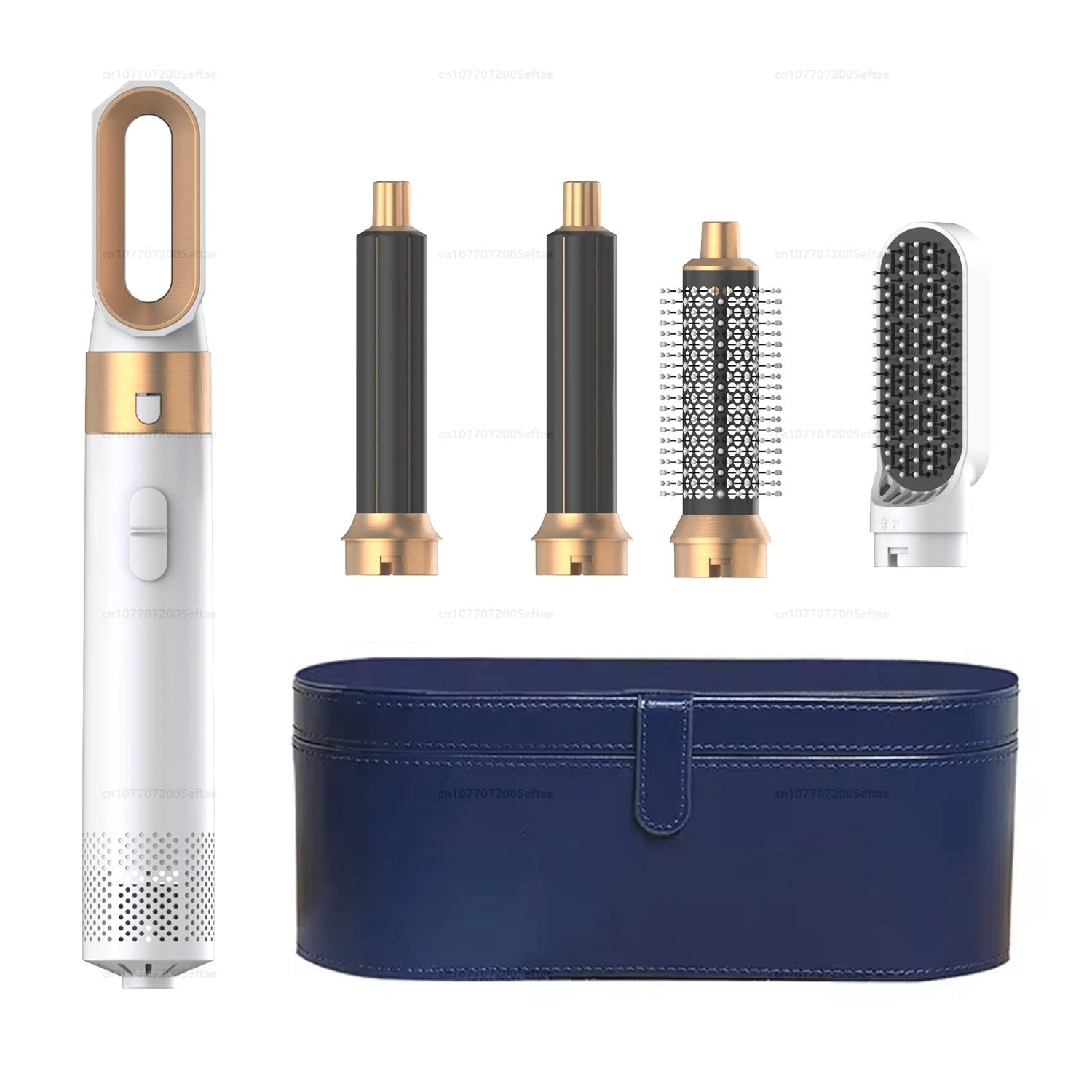 2024 New 5-in-1 Hair Dryer Hot Comb Set – Professional Curling Iron, Hair Straightener & Styling Tool for Dyson Airwrap