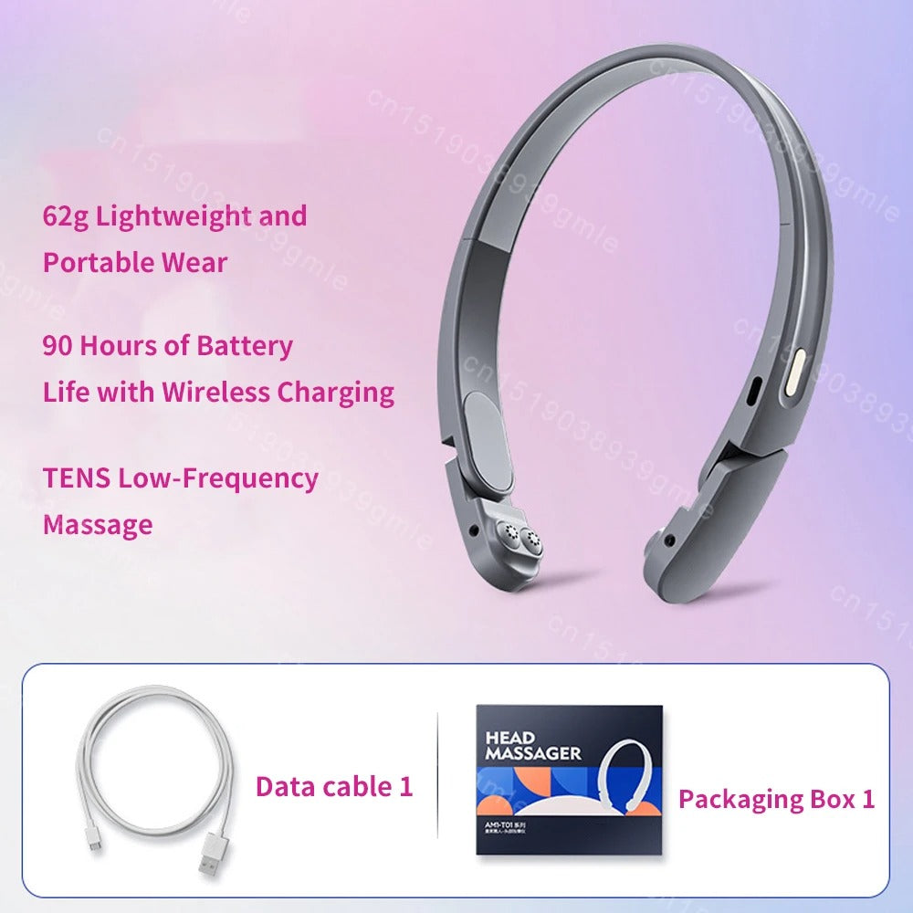 Sleep Aid Device – Microcurrent Intelligent Sleep Massager for Anxiety Relief, Electric Head Massager for Better Sleep