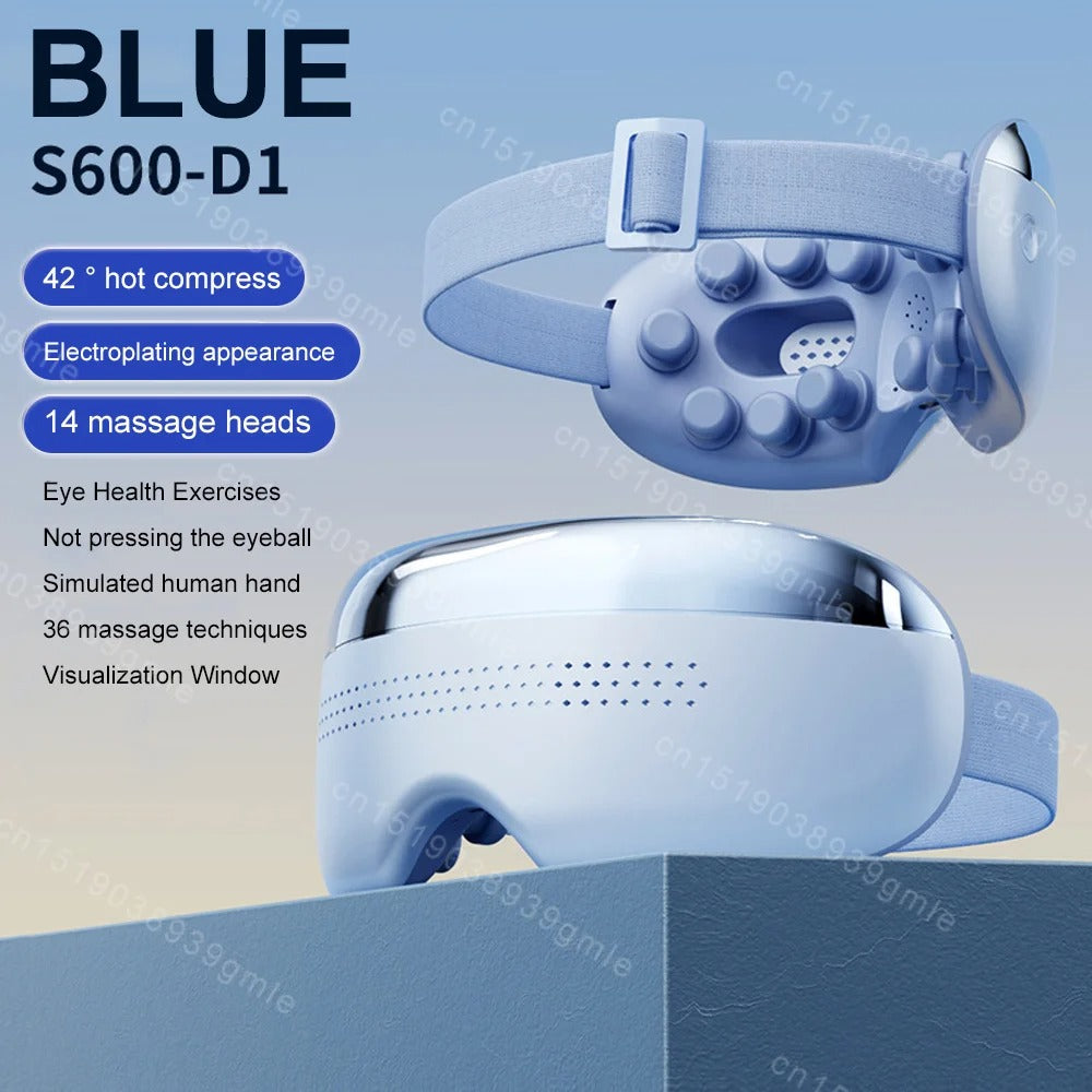 Acupoint Vibration Eye Care Instrument – Hot Compress & Visualization Eye Massager for Fatigue Relief, Dry Eyes & Relaxation