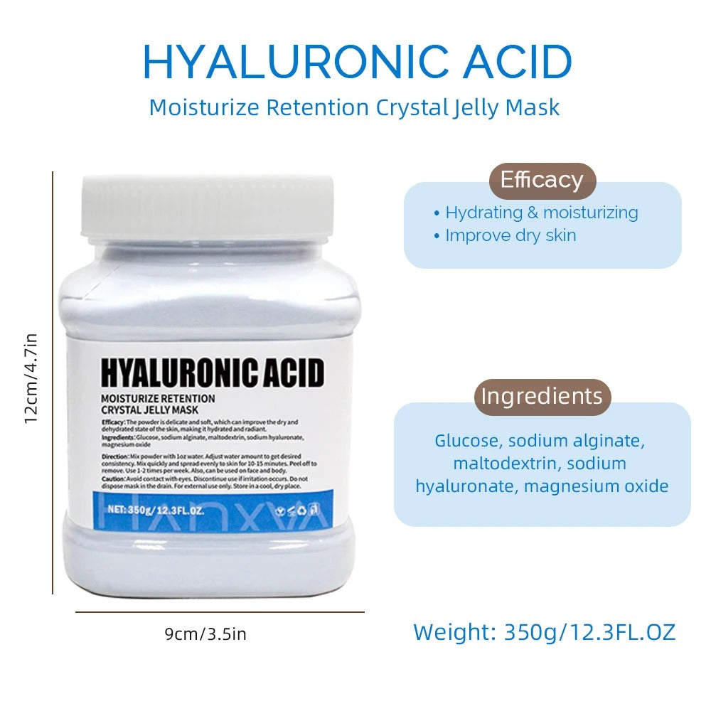 350g Jelly Mask Powder – Rose Lavender Crystal Collagen Face Mask for Skin Moisturizing & DIY Facial Care