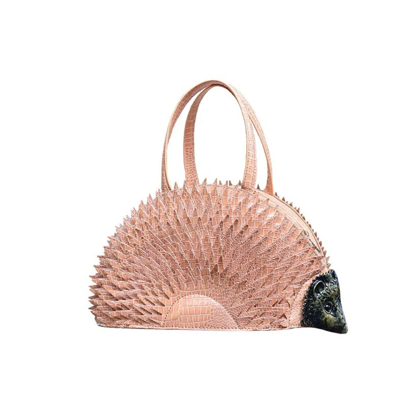 3D Hedgehog Animal Handbag – Women’s Cute Tote Bag
